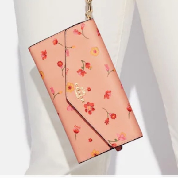 Coach Bags Coach Travel Envelope Wallet With Mystical Floral Print